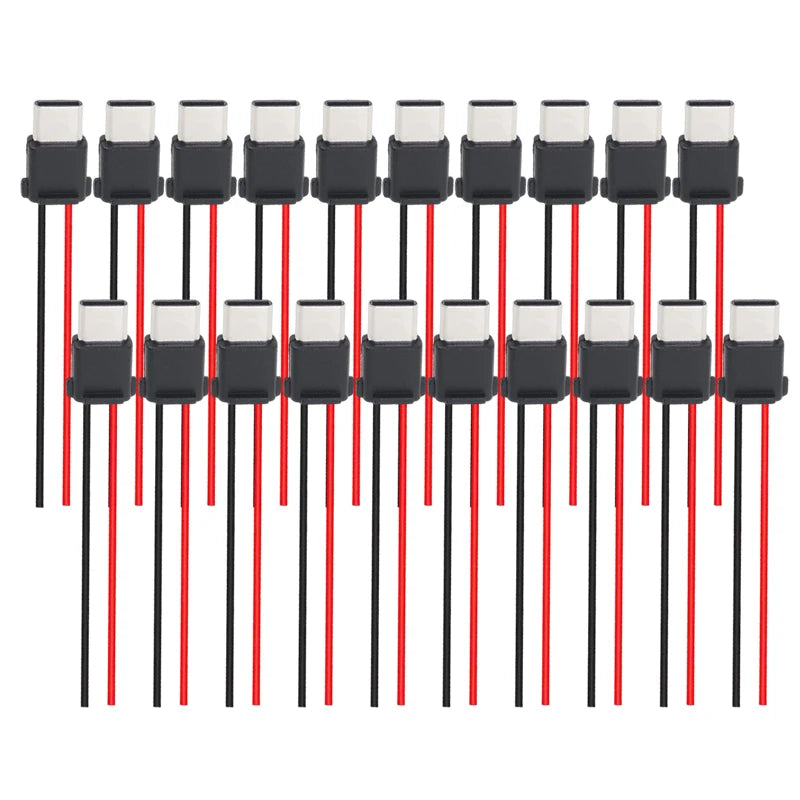 USB-C 2-Pin Waterproof Connector Male Female Solder Jack