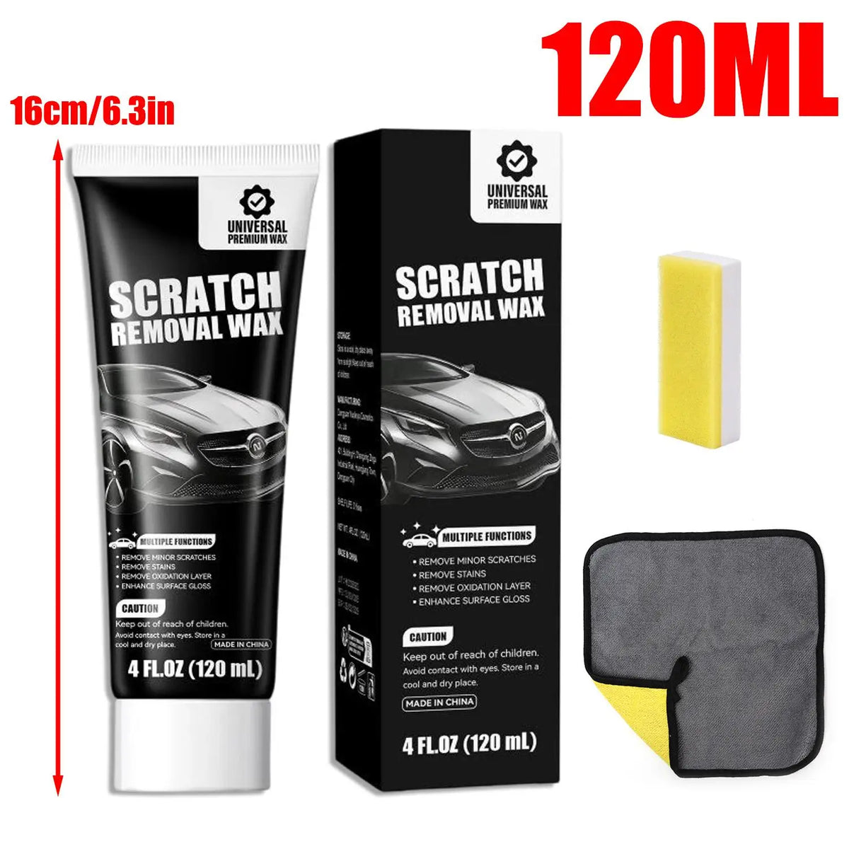 SAMMY 120ml Car Scratch Remover Wax & Polishing Compound Kit