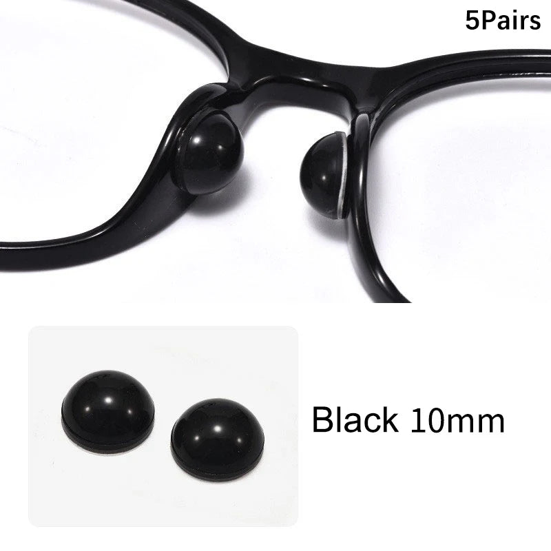 Silicone Air Cushion Eyeglass Nose Pads – 5 Pairs Anti-Slip