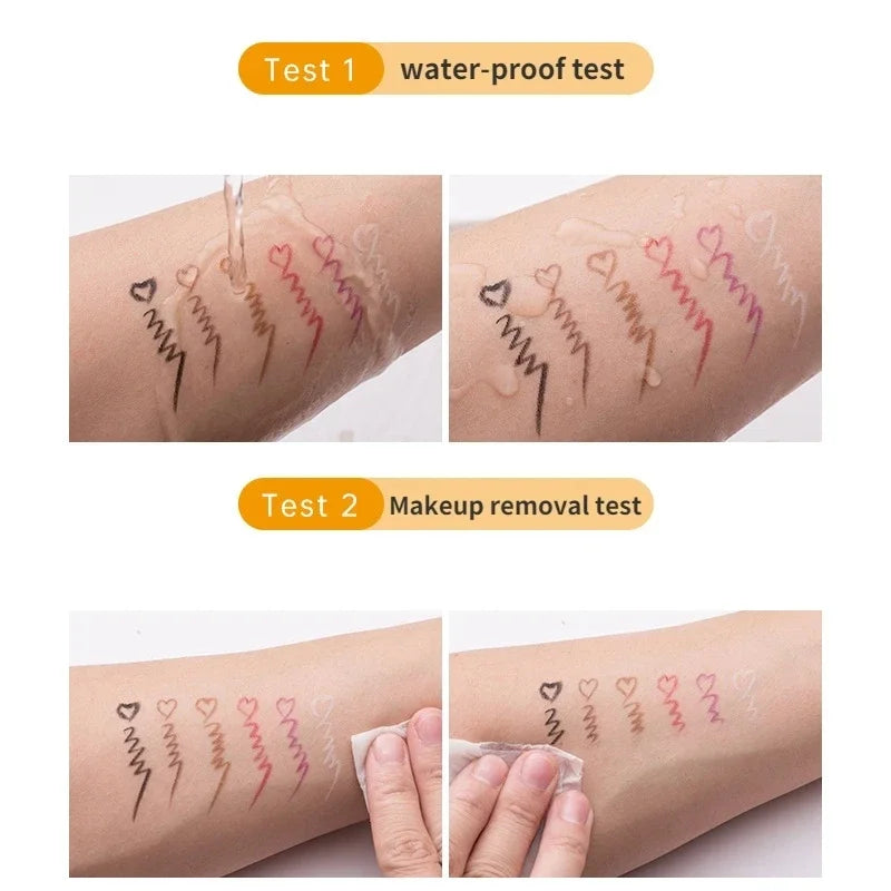 Waterproof Eyeliner Pencil – 5 Colors, Long-Lasting Cream