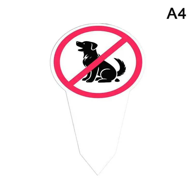 No Dog Poop Waterproof Yard Sign | Garden Stake Warning Sign
