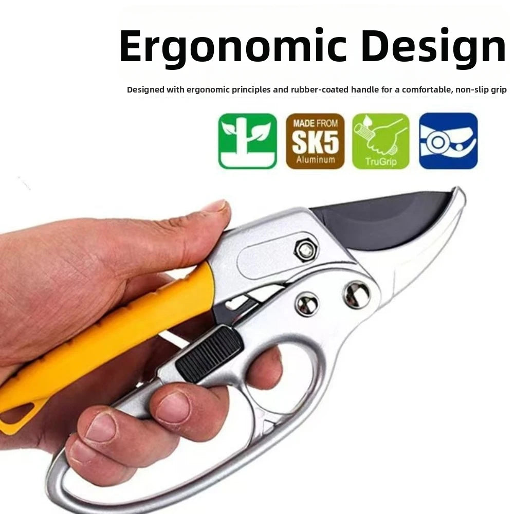 SK5 Alloy Steel Pruning Shears – Ergonomic Garden Cutting Tool