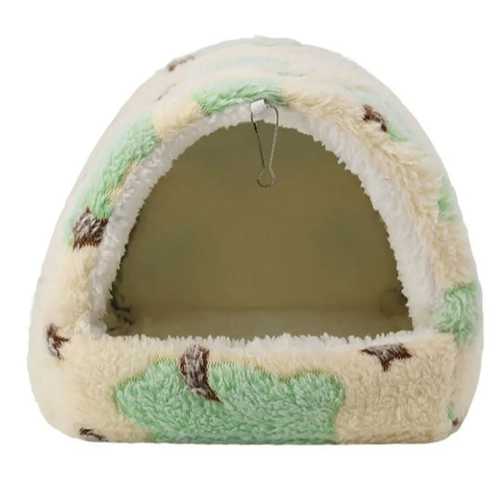 Hanging Plush Pet Nest – Cozy Bird & Small Animal Hammock