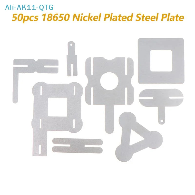 50-Pack T-Shape Nickel Tabs for 18650 Battery Spot Welding