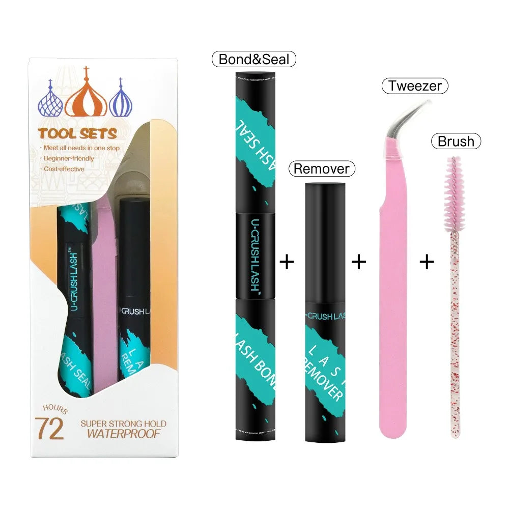 Waterproof Lash Extension Glue Kit – Clusters & Remover