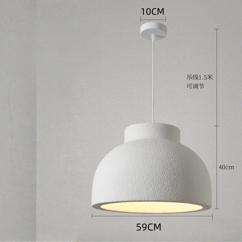 Wabi Sabi Resin LED Pendant Light | Modern Hanging Chandelier