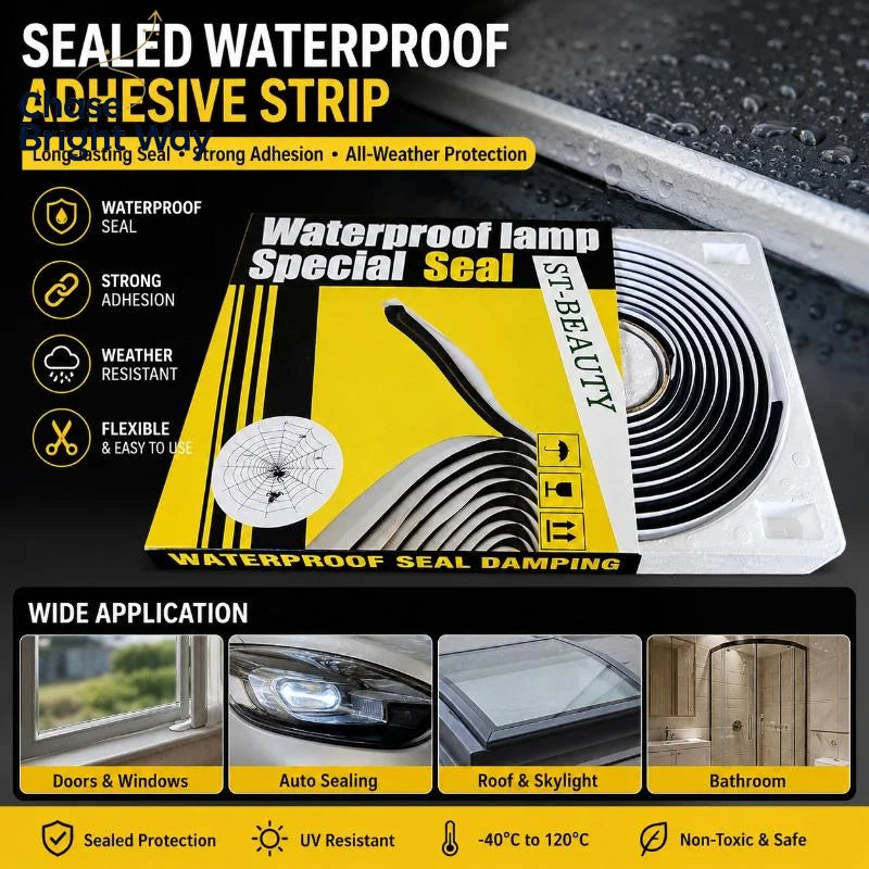 Waterproof Butyl Rubber Sealing Strip – Self-Adhesive 6/8/10mm