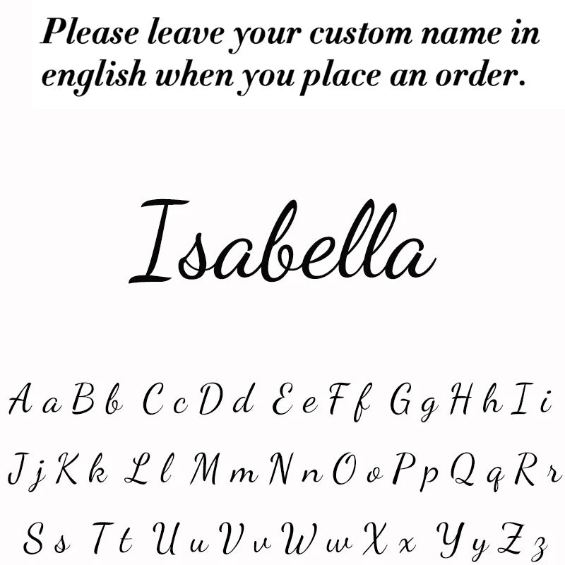 Custom Double Name Pendant Necklace – 18K Gold Plated Steel