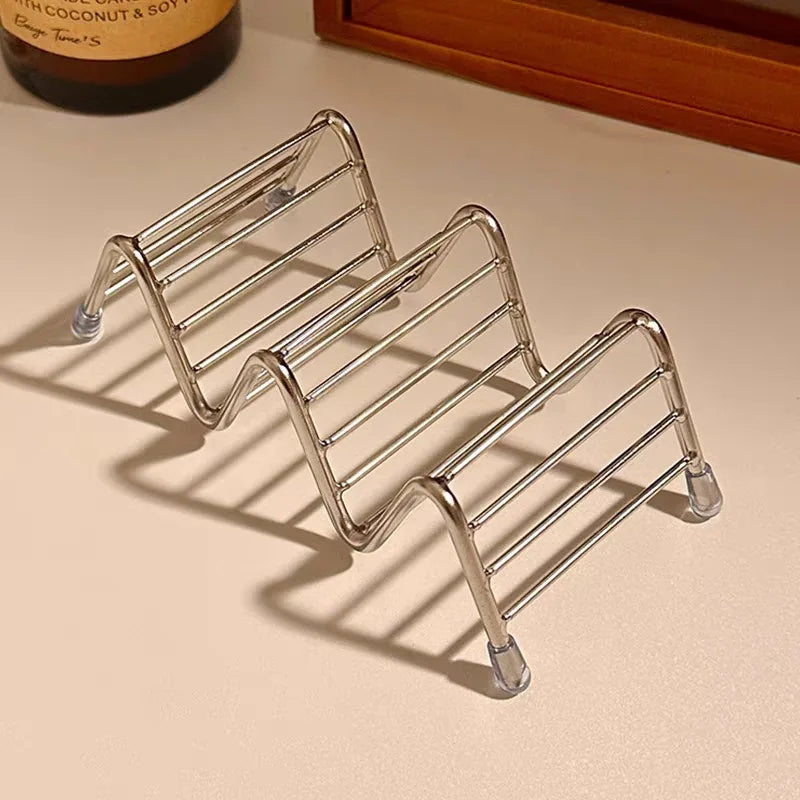 Stainless Steel Soap Rack with Drainage | Bathroom Soap Tray