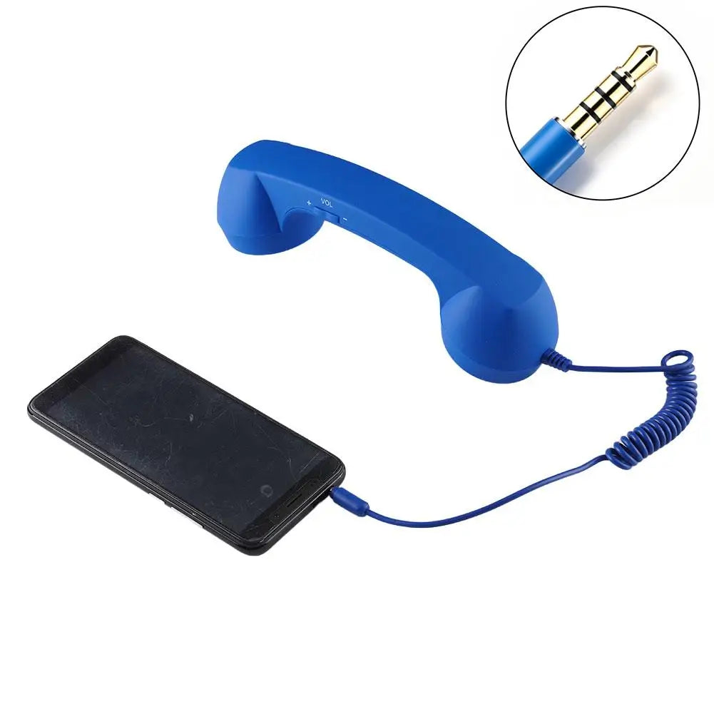 Retro Telephone Handset Type-C & 3.5mm Plug & Play Smartphone