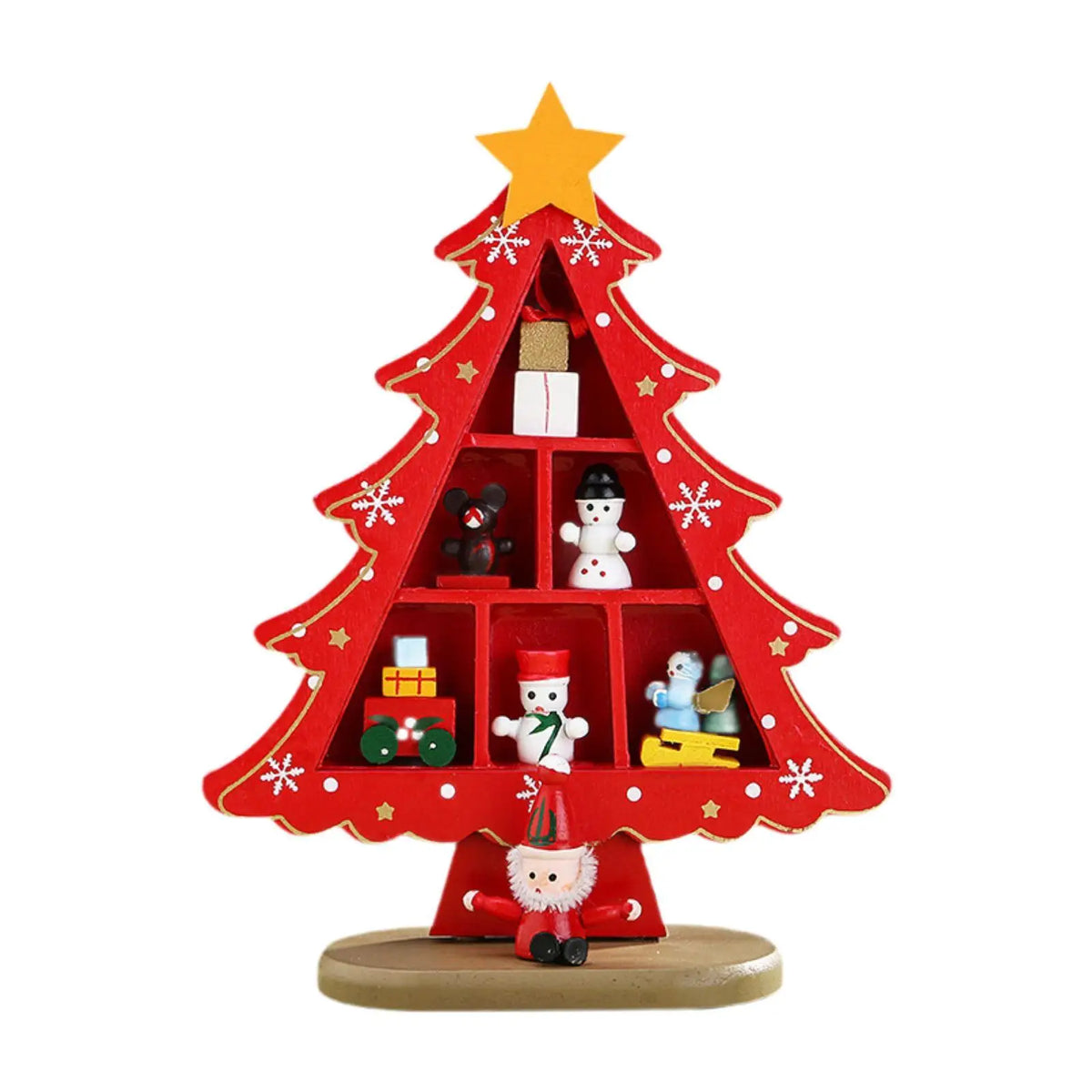 Tabletop Wooden Christmas Tree Centerpiece | Holiday Decor