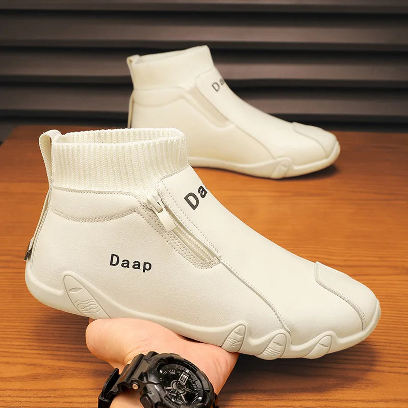 LEDP Men's High-Top Ankle Boots – Non-Slip Outdoor Work Shoes