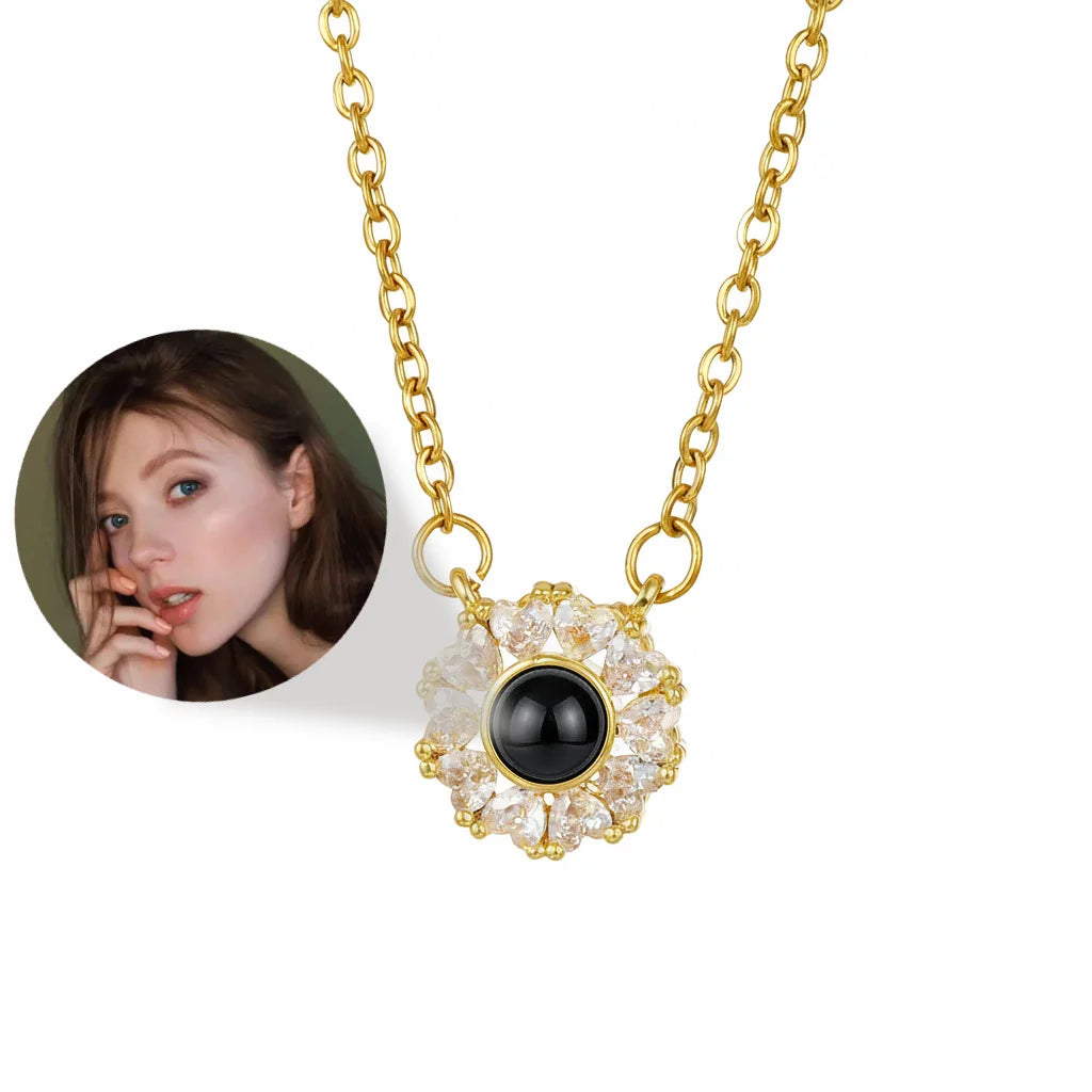 Personalized Photo Projection Heart Necklace | Custom Keepsake