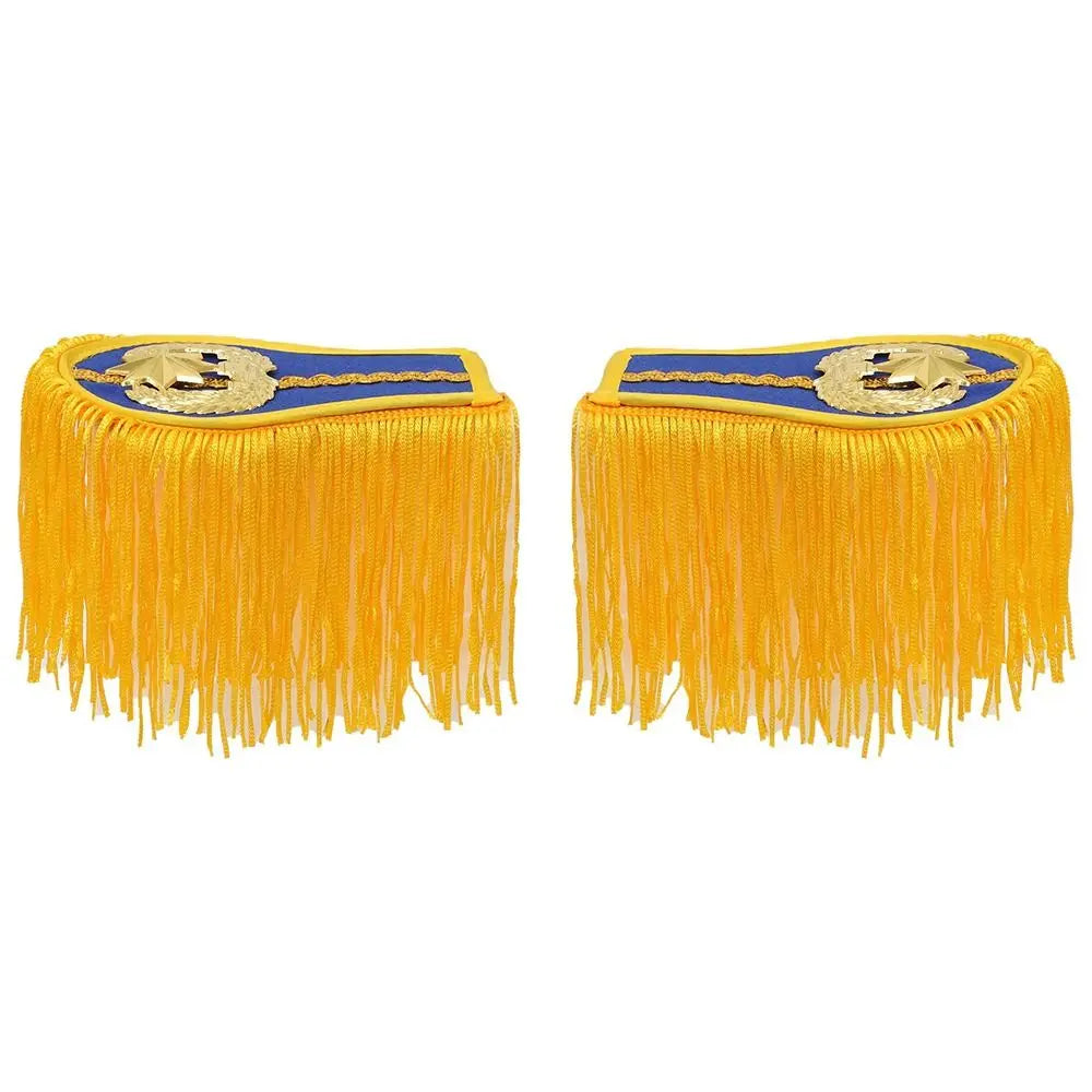 Tassel Fringe Epaulettes Shoulder Pad Brooch with Buckle – 1 Pair