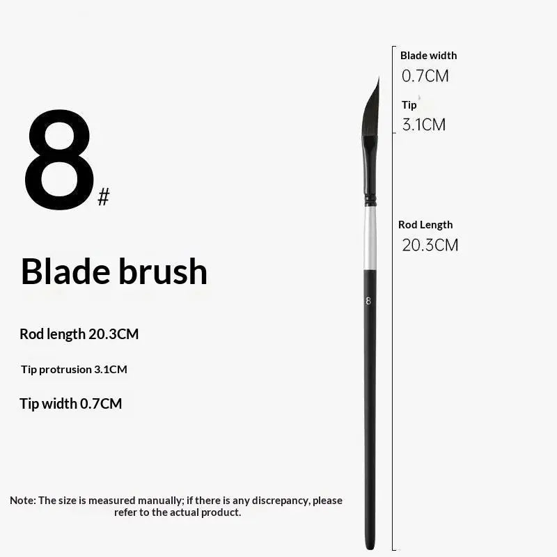 Knife-Shaped Watercolor Paint Brushes – Nylon Hair Art Set