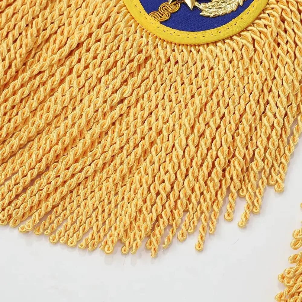 Tassel Fringe Shoulder Epaulettes – Punk Brooch Pin Pair