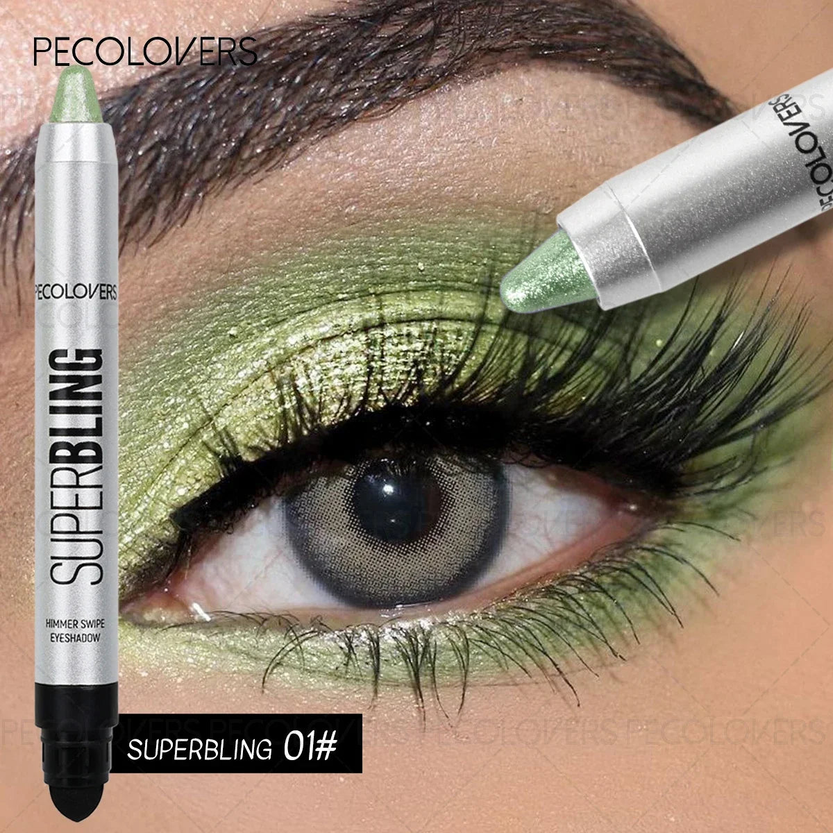 SAMMY Green Glitter Eyeshadow Pen – Waterproof Shimmer Makeup