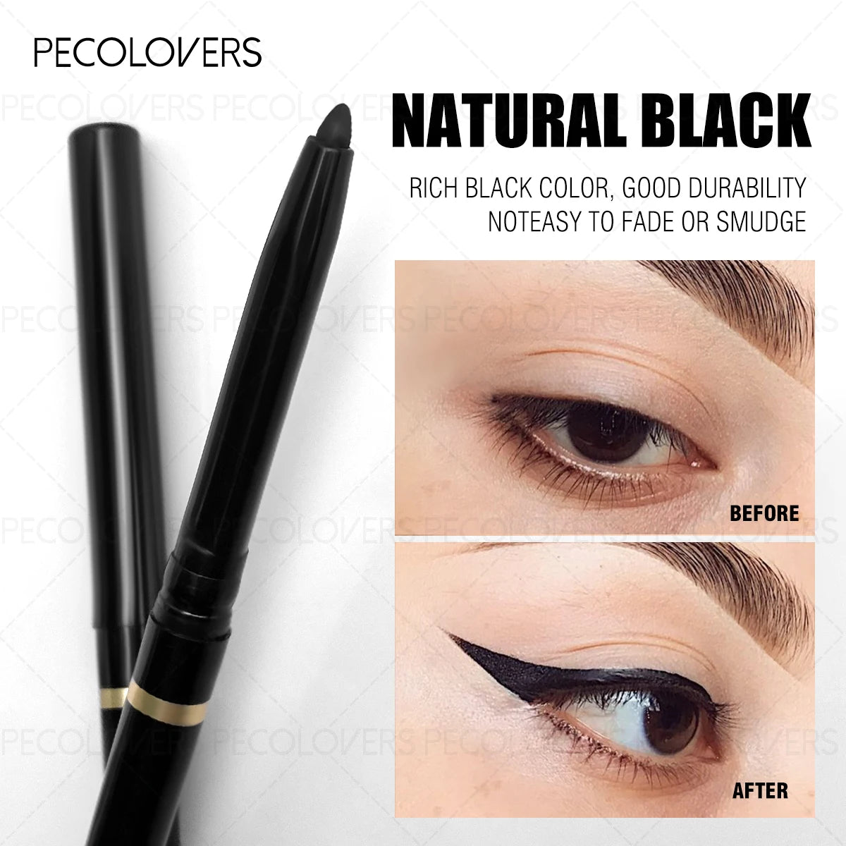 Waterproof Eyeliner Pencil – Long-Lasting Black & Brown
