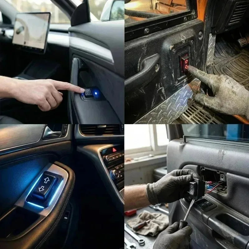 Universal Car Power Window Switch 5 Pin DC 12V 20A Button