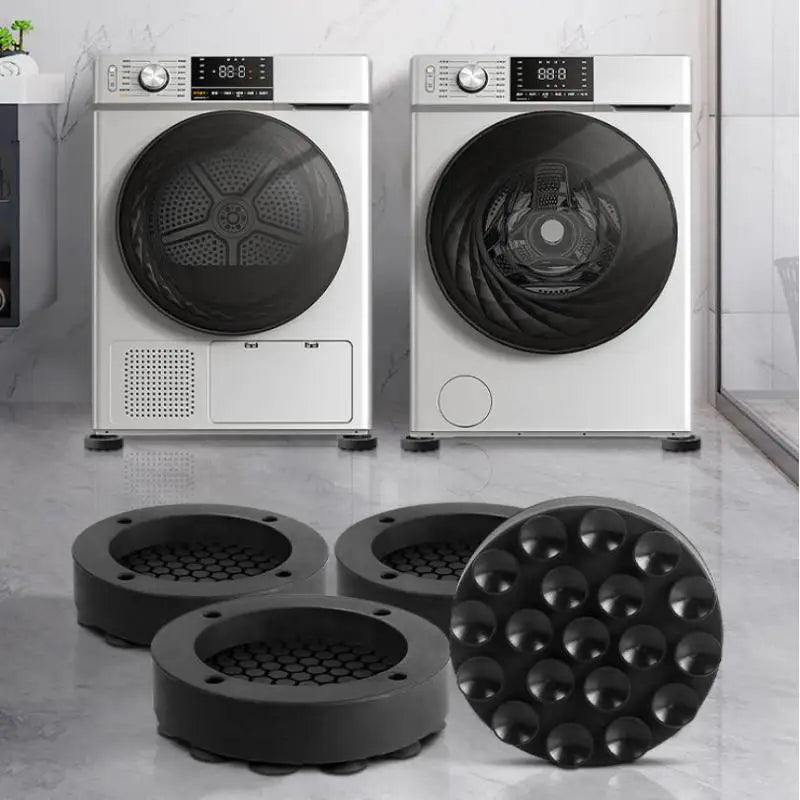 Anti-Vibration Washing Machine Foot Pads – Silicone 1/4 Pcs