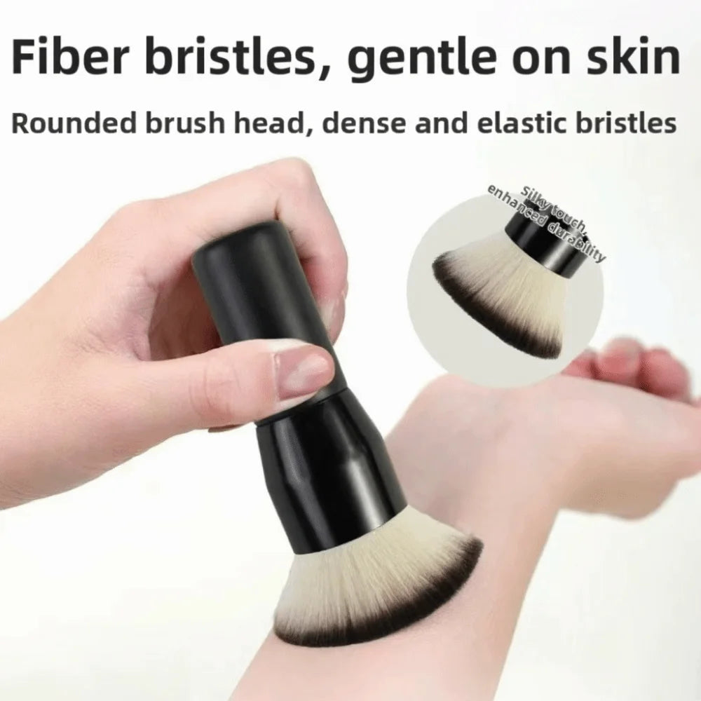Fluffy Loose Powder Brush – Soft Synthetic Fiber Wood Handle
