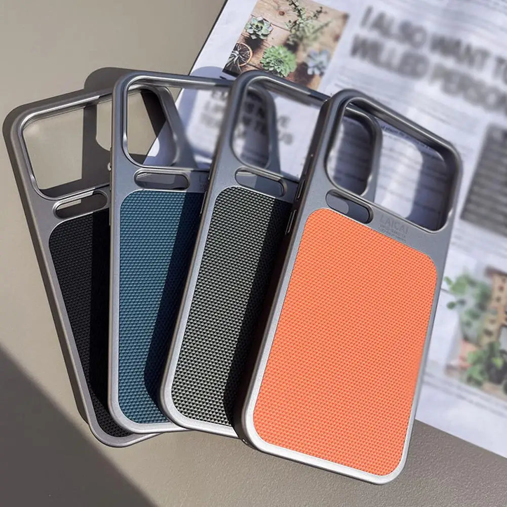 Xiaomi 17 Pro Max / 17 Pro Slim Leather Case – 3D Stripe Cover