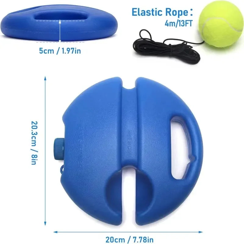 Tennis Rebound Trainer – Solo Practice Base, Rope & Ball