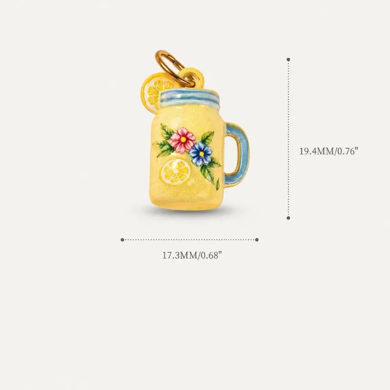 Mini Copper Food & Drink Charms for DIY Jewelry Making