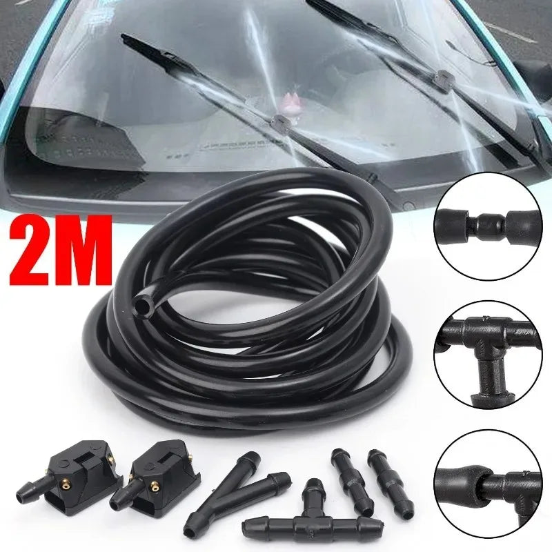 Universal Windshield Washer Nozzle & Hose Kit | Car Jet Repair