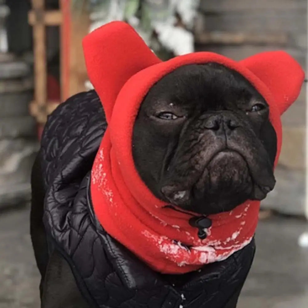 Fleece Bat Hat for Dogs – Adjustable Winter Pet Headwear