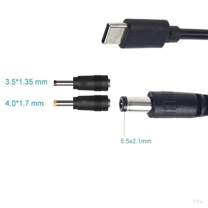 USB-C PD 12V Trigger Cable – Multi Barrel Tip Power Adapter