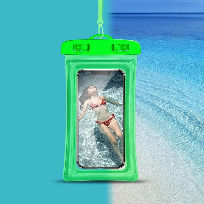 Waterproof Phone Pouch – Luminous Touchscreen Dry Bag