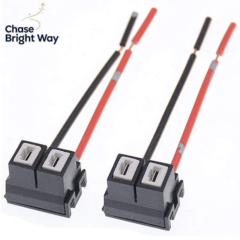 H7 Ceramic Halogen Bulb Socket Connector & Wiring Harness