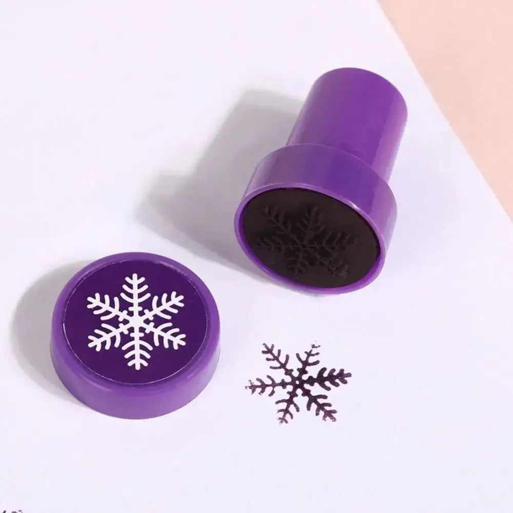 8-Piece Christmas Snowflake Stamp Set – Kids Holiday Crafts