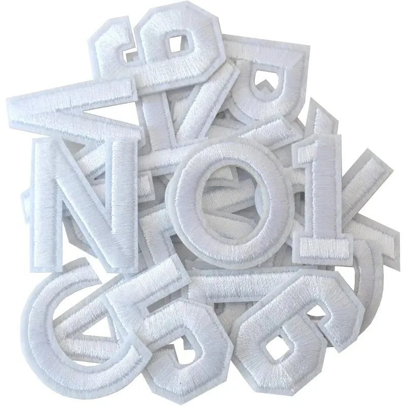 72-Piece Iron-On Letter & Number Patches – Full A-Z, 0-9 Set