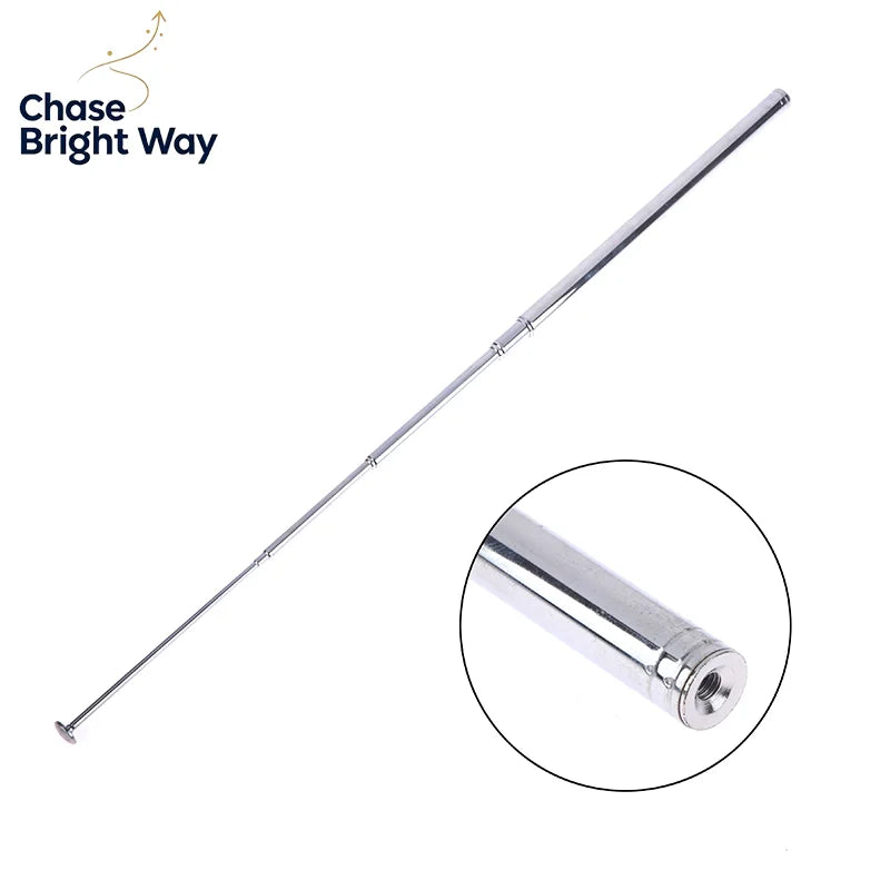 Telescopic FM AM Radio Antenna – 140cm 10-Section Stainless Steel