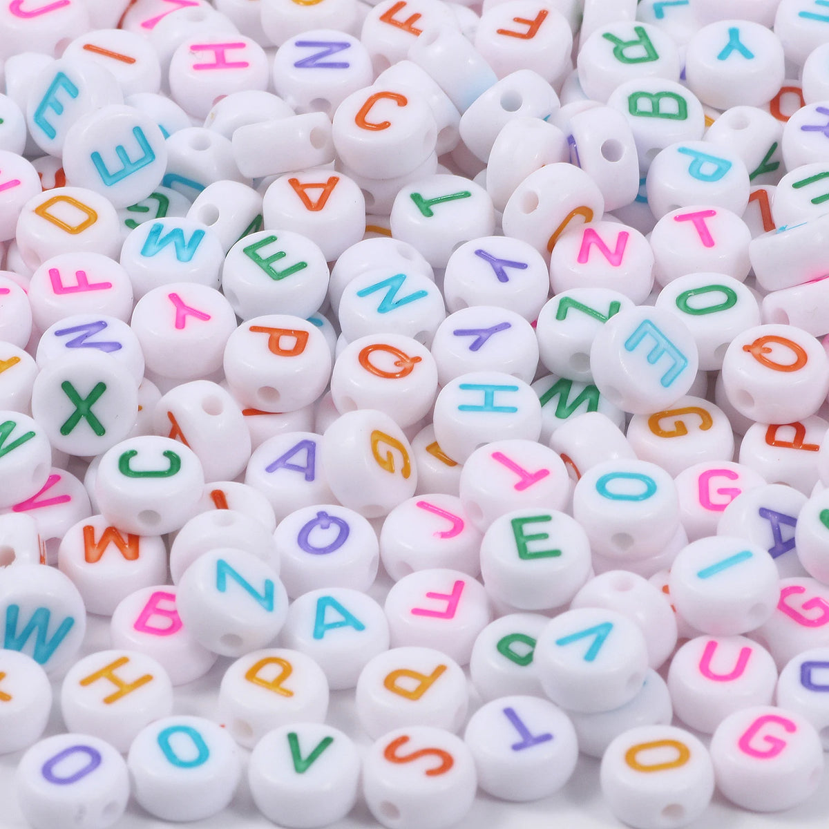 Pink Acrylic Letter Beads – Alphabet Spacer Beads for DIY Jewelry