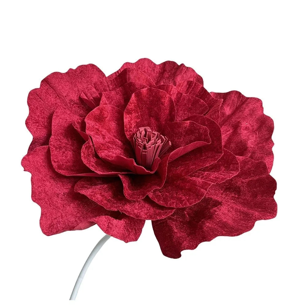 Large Artificial Velvet Peony Flower 30-60cm – DIY & Decor