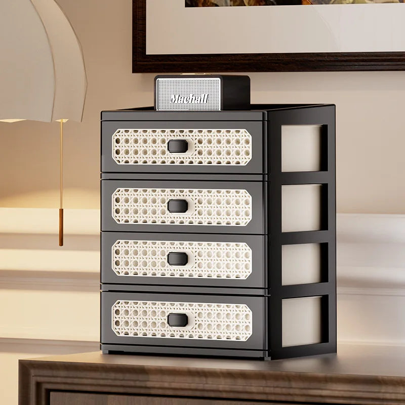 Vintage Multi-Layer Desktop Organizer Drawer Storage Box
