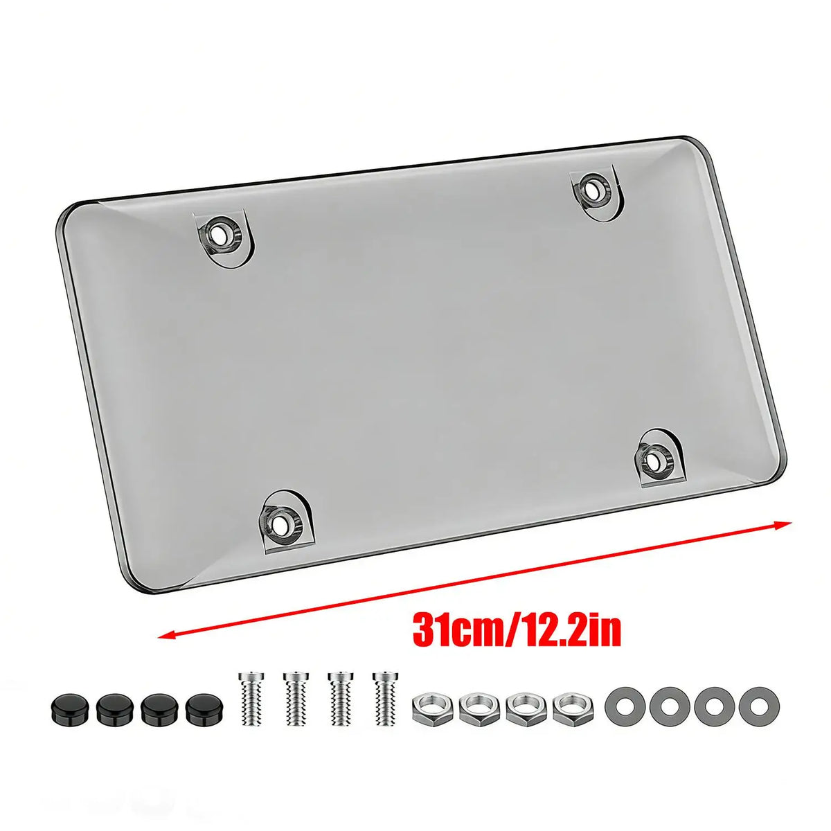 Universal Car License Plate Cover – Anti-Scratch Rustproof ABS
