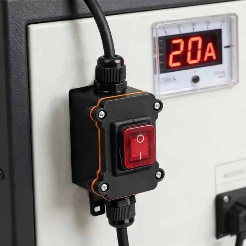 Waterproof Inline Rocker Switch 20A Heavy Duty Outdoor Cord Switch