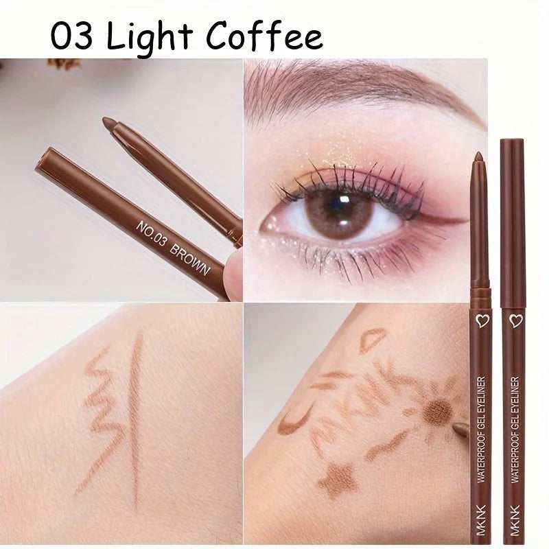 Waterproof Eyeliner Pencil – 5 Colors, Long-Lasting Cream