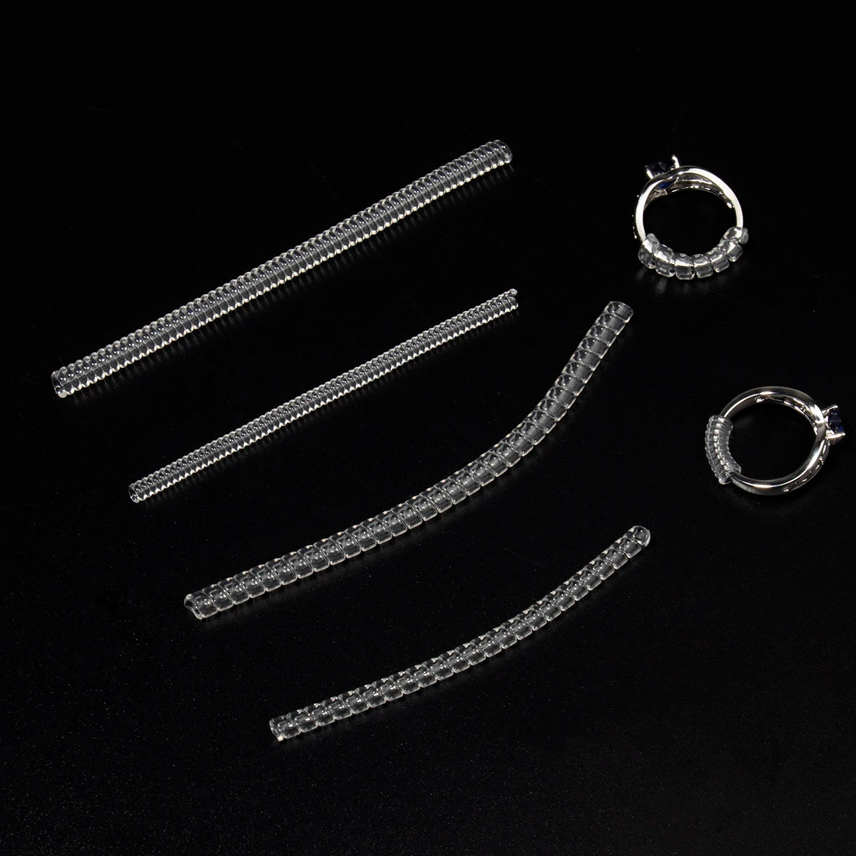 Transparent Silicone Ring Size Adjuster – Spiral Resizer Tool