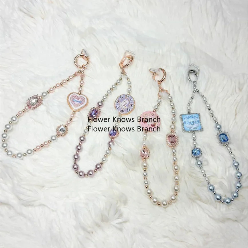 Flower Knows 10th Anniversary Phone Charm Keychain Bracelet