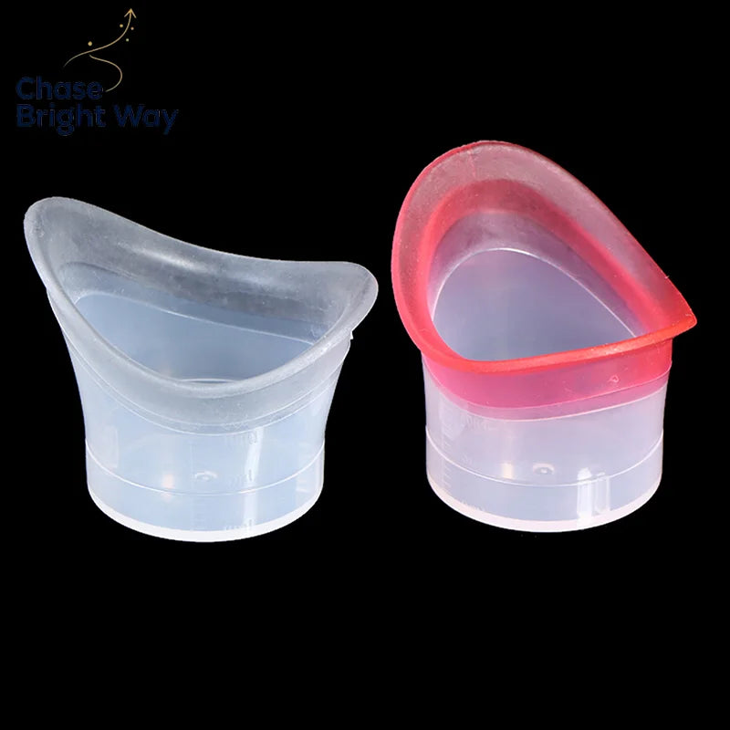 Silicone Eye Wash Cup Reusable Eye Bath 2-Pack
