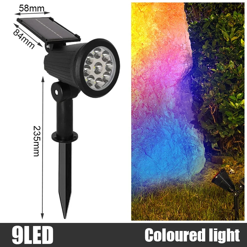 Solar Inground LED Landscape Light – IP65 Waterproof Dimmable