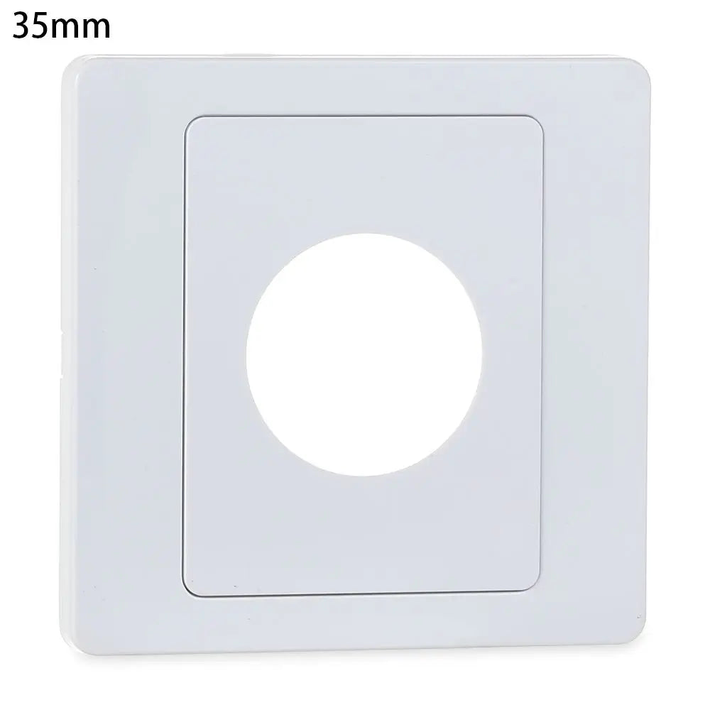 Wall Blank Panel Cable Cover with Outlet Hole & Rubber Pad