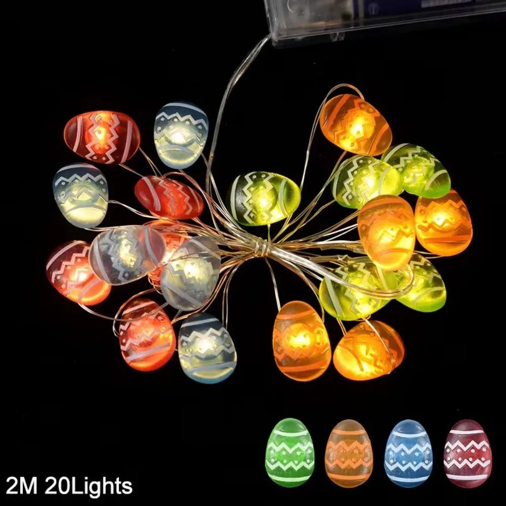 Easter LED String Lights – 2M 20 LED Bunny Fairy Light Garland