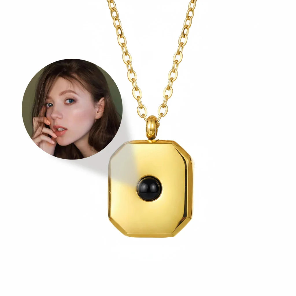 Personalized Photo Projection Heart Necklace | Custom Keepsake
