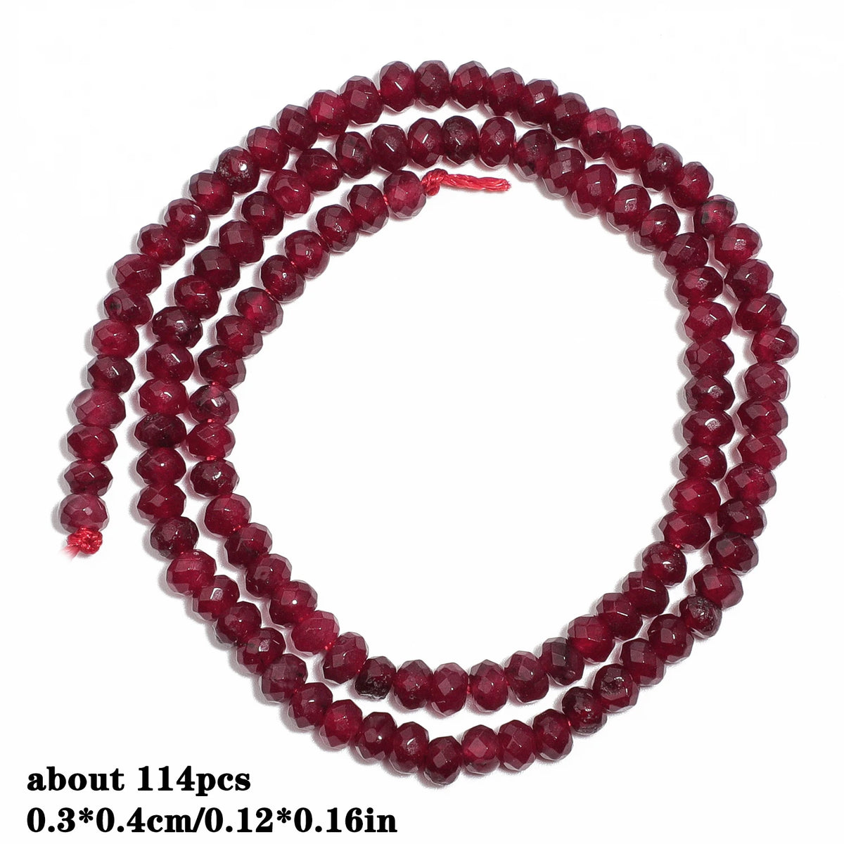 Red Chalcedony Stone Beads – Droplet, Square & Round DIY Jewelry